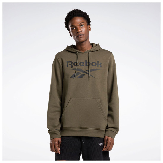 Reebok Ανδρικό φούτερ Identity Fleece Stacked Logo Pullover Hoodie Reebok Ανδρικό φούτερ Identity Fleece Stacked Logo Pullover Hoodie